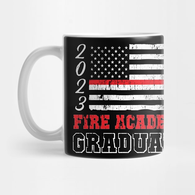 Fire Academy 2023 Graduation - Thin Red Line TShirt by bbreidenbach